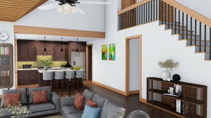 L7332-A Laurel Pine Haven Lakehouse House Downstairs