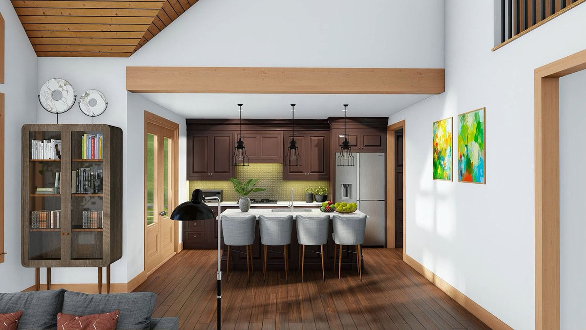 L7332-A Laurel Pine Haven Lakehouse House Kitchen 1