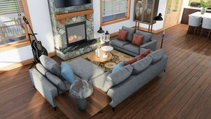 L7332-A Laurel Pine Haven Lakehouse House Living Room 1