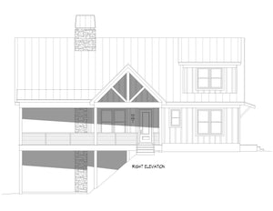 L7332-A Laurel Pine Haven Lakehouse House Right