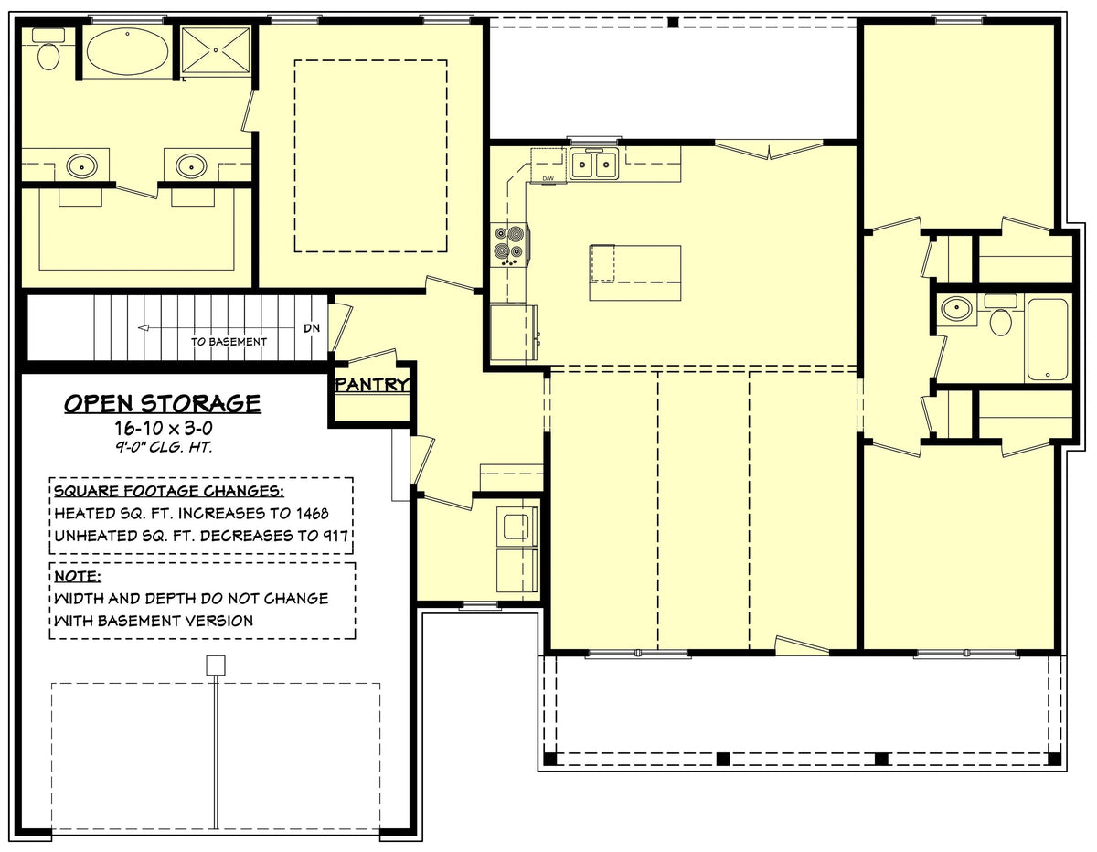 Luckett House Plan - Archival Designs House Plans, floor plan