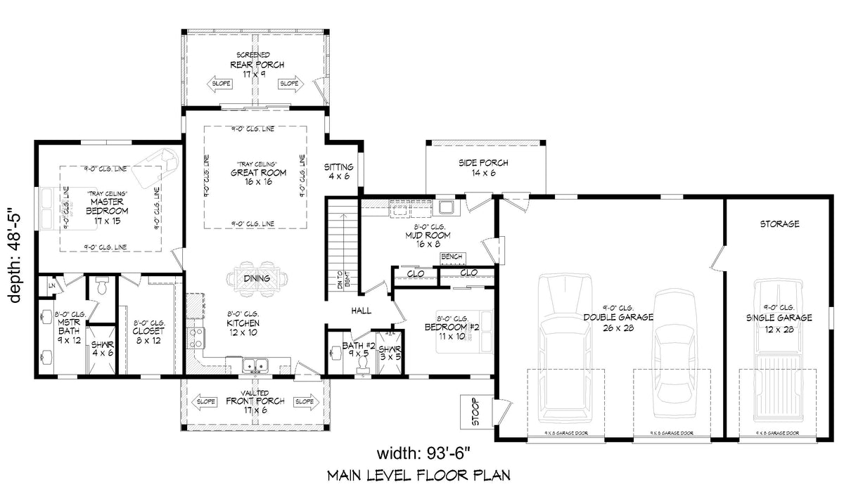 L7335-A River Ridge House First Floor Plan