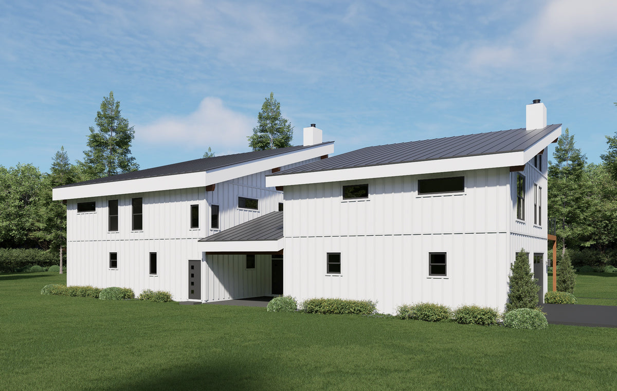 L7914-A Modern Mountain House, 4 to 5 Bedrooms, 2.5 to 3.5 Bathrooms | Innsbrook Bald Eagle Exterior-3