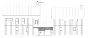 L7914-A Modern Mountain House North Elevation, 4 to 5 Bedrooms, 2.5 to 3.5 Bathrooms | Innsbrook Bald Eagle