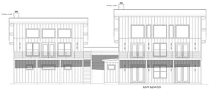 L7914-A Modern Mountain House South Elevation, 4 to 5 Bedrooms, 2.5 to 3.5 Bathrooms | Innsbrook Bald Eagle