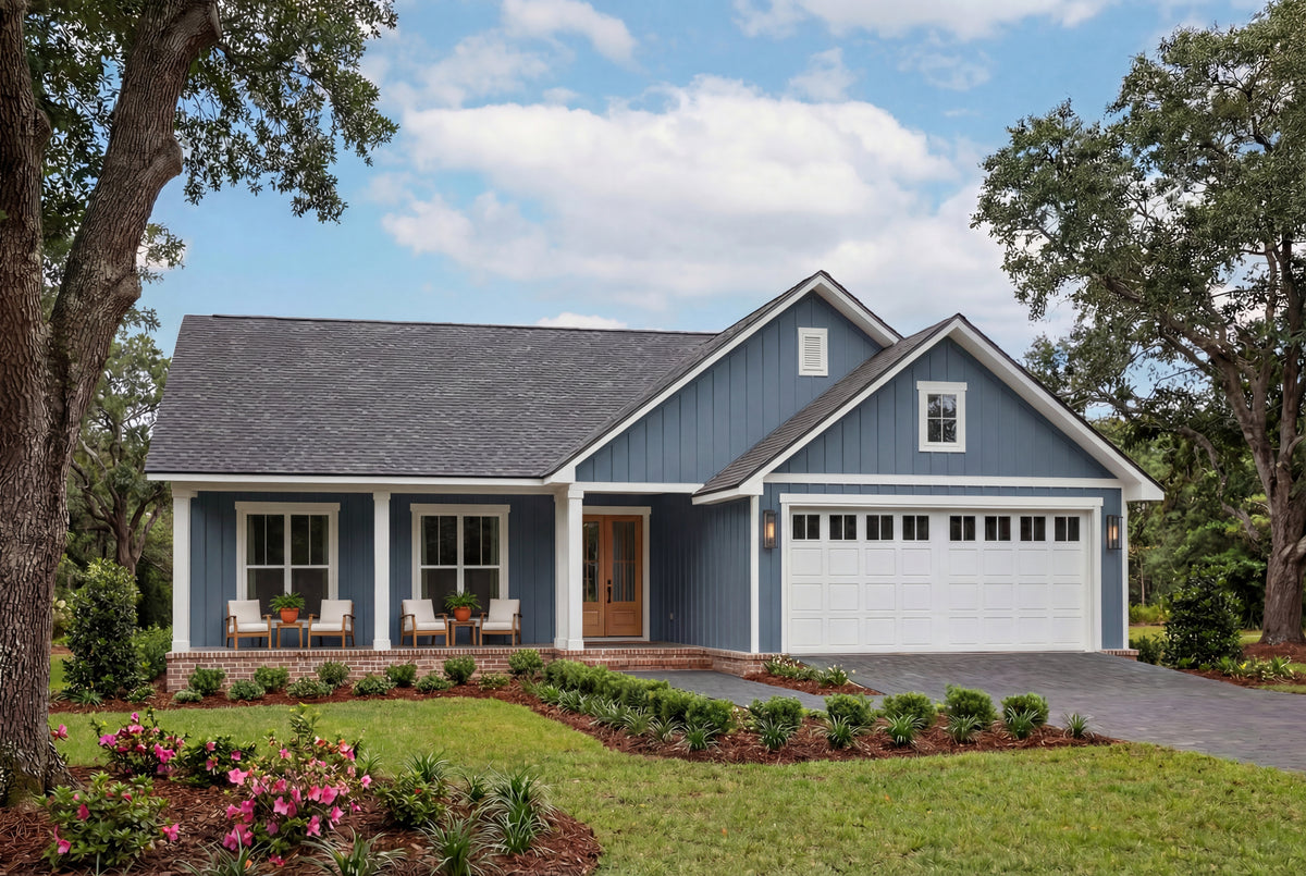 H8054-A Modern Farmhouse, 3 Bedrooms, 2 Bathrooms | Martin Branch 1523 Exterior-5