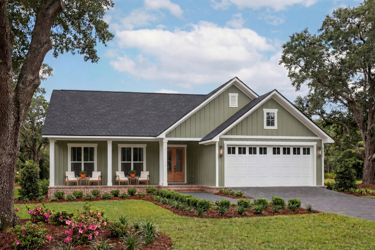 H8054-A Modern Farmhouse, 3 Bedrooms, 2 Bathrooms | Martin Branch 1523 Exterior-6