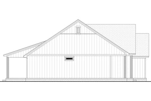H8054-A Modern Farmhouse, 3 Bedrooms, 2 Bathrooms | Martin Branch 1523 Left CAD