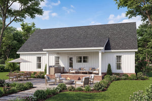 H8054-A Modern Farmhouse, 3 Bedrooms, 2 Bathrooms | Martin Branch 1523 Exterior-7