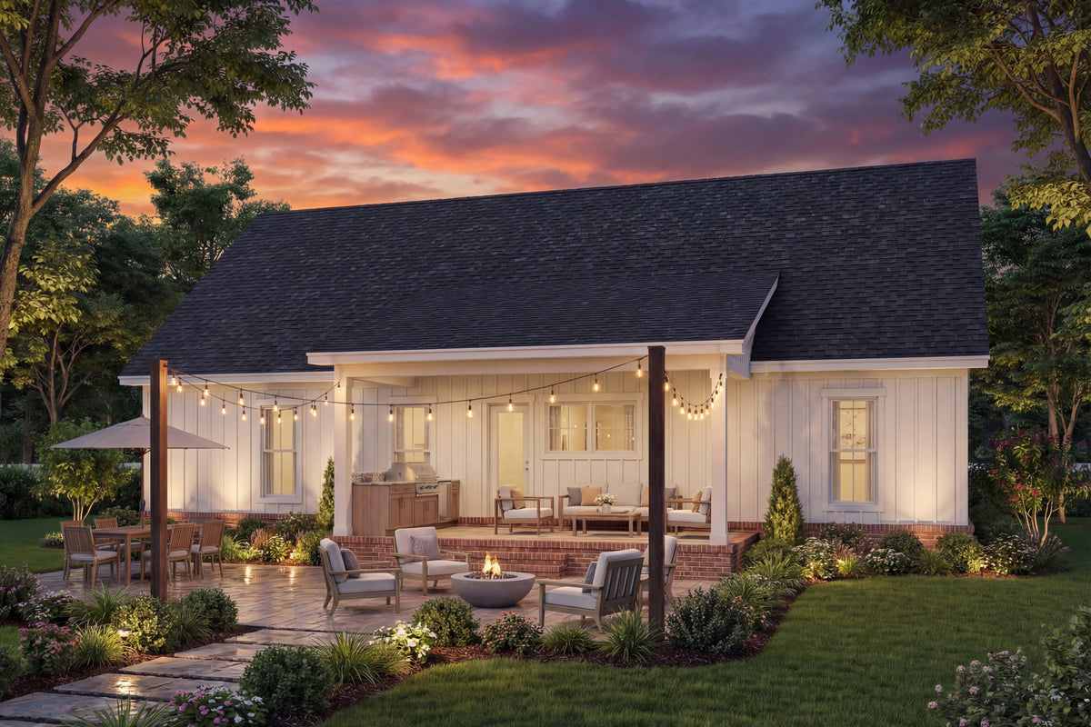 H8054-A Modern Farmhouse, 3 Bedrooms, 2 Bathrooms | Martin Branch 1523 Exterior-8