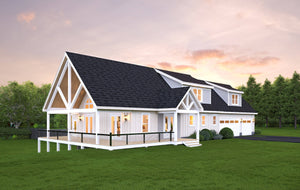 L7920-A Traditional House, 4 Bedrooms, 3.5 Bathrooms | Scenic Pine 2 Exterior-3