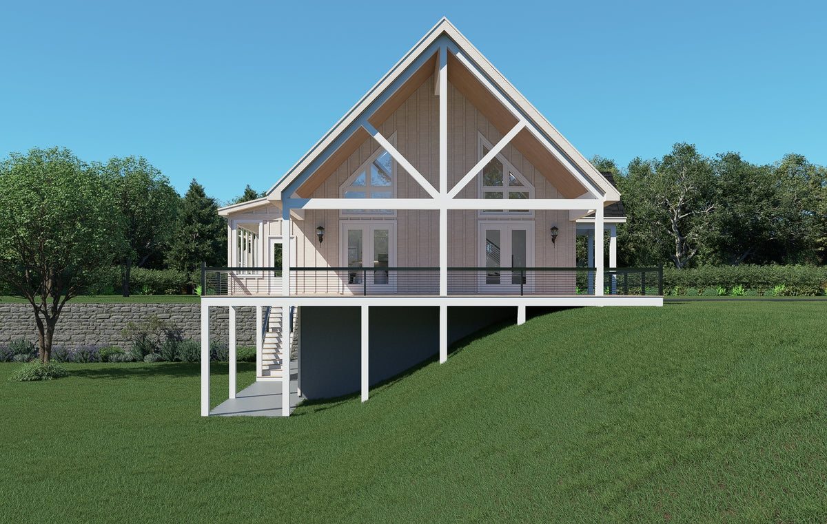 L7920-A Traditional House, 4 Bedrooms, 3.5 Bathrooms | Scenic Pine 2 Exterior-5