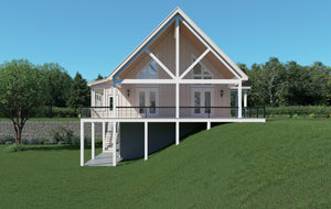 L7920-A Traditional House, 4 Bedrooms, 3.5 Bathrooms | Scenic Pine 2 Exterior-5