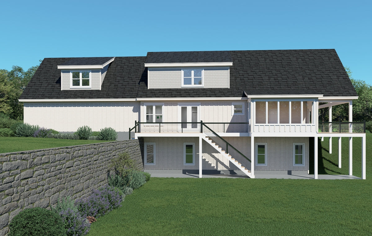 L7920-A Traditional House, 4 Bedrooms, 3.5 Bathrooms | Scenic Pine 2 Exterior-2