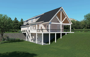 L7920-A Traditional House, 4 Bedrooms, 3.5 Bathrooms | Scenic Pine 2 Exterior-7