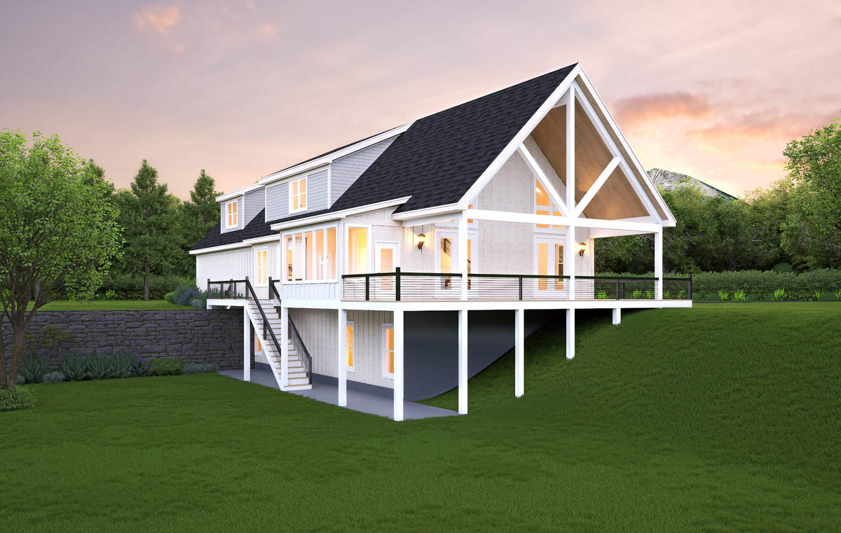 L7920-A Traditional House, 4 Bedrooms, 3.5 Bathrooms | Scenic Pine 2 Exteiror-6
