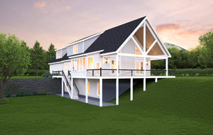 L7920-A Traditional House, 4 Bedrooms, 3.5 Bathrooms | Scenic Pine 2 Exteiror-6