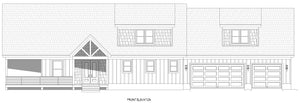 L7920-A Traditional House, 4 Bedrooms, 3.5 Bathrooms | Scenic Pine 2 Front Elevation