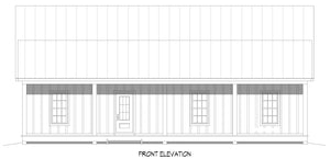 L7802-A Modern Farmhouse Front Elevation, 2 Bedrooms, 2 Bathrooms | St. Joe Farmhouse 2 
