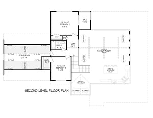 L7300-A Cedar Creek House First Floor Plan 3 Beds 2.5 Baths