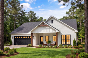 H8159-A Country House, 3 Bedrooms, 2 Bathrooms | Sandlin House Plan Exterior-3