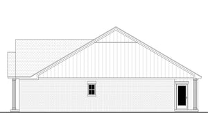 H8159-A Country House, 3 Bedrooms, 2 Bathrooms | Sandlin House Plan Right CAD