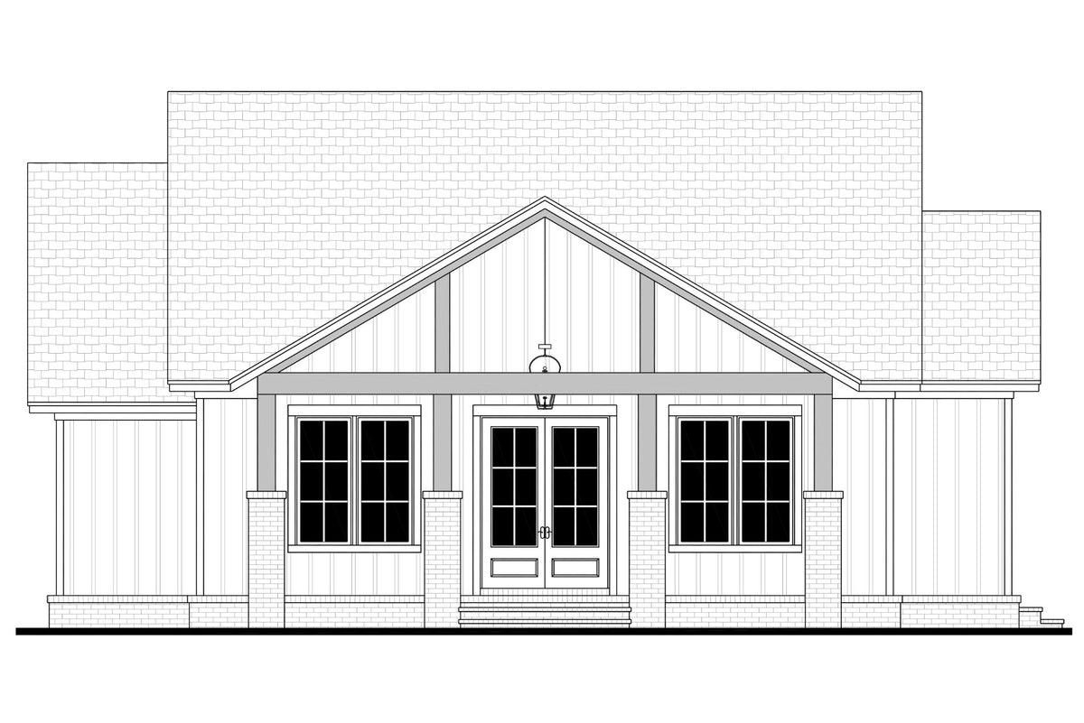 Cottage Hill House Plan - CAD Front 