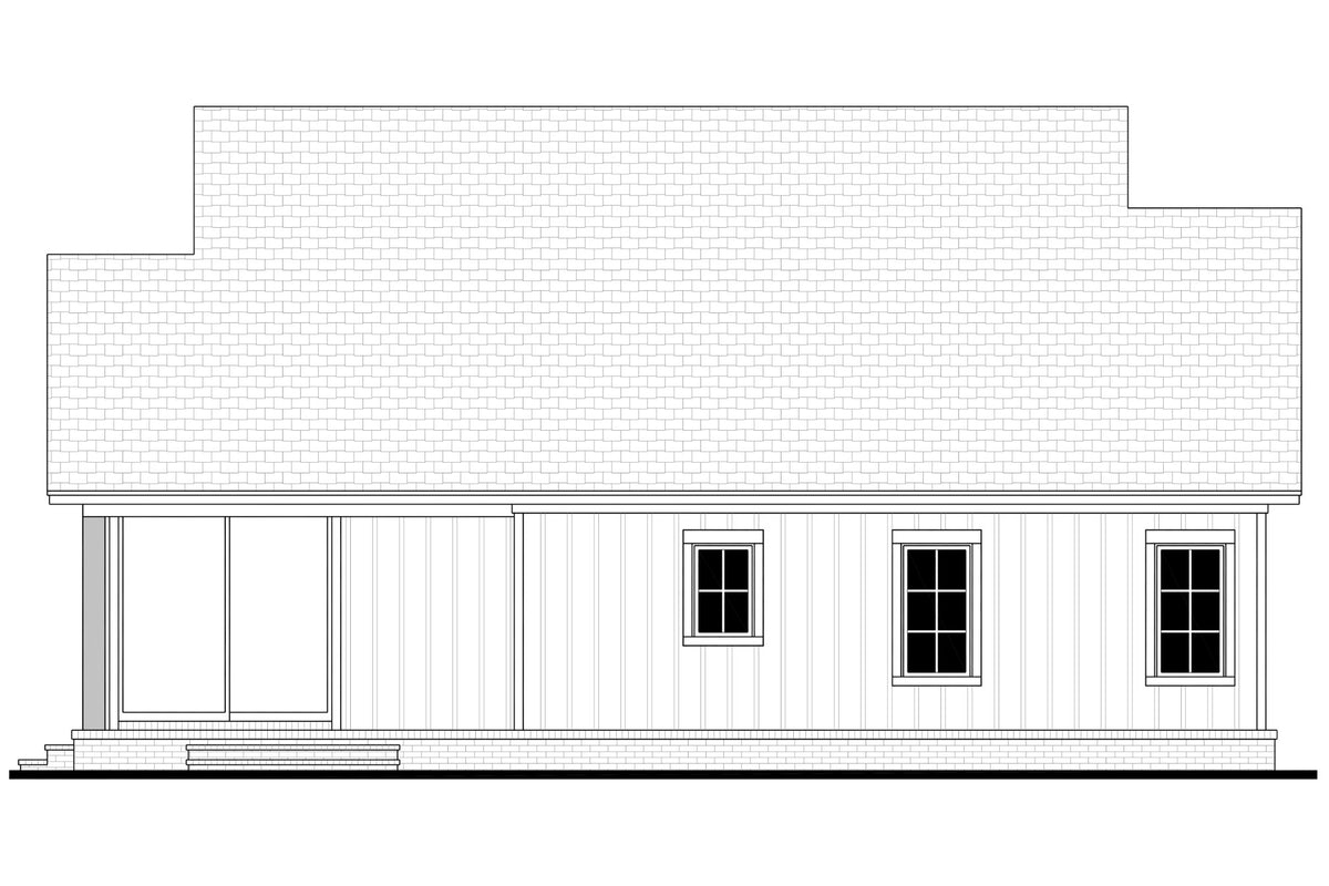 Cottage Hill House Plan - Rear