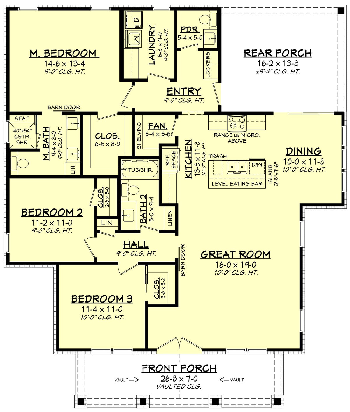 Cottage Hill Main Floor Plan
