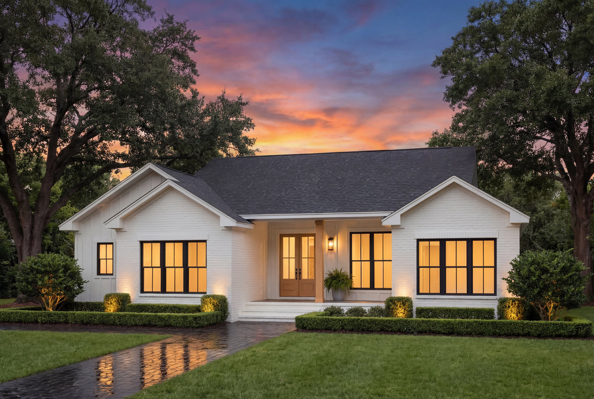 H5771-A Modern Farmhouse, 3 Bedrooms, 2.5 Bathrooms | Jameson House Plan Exterior-2
