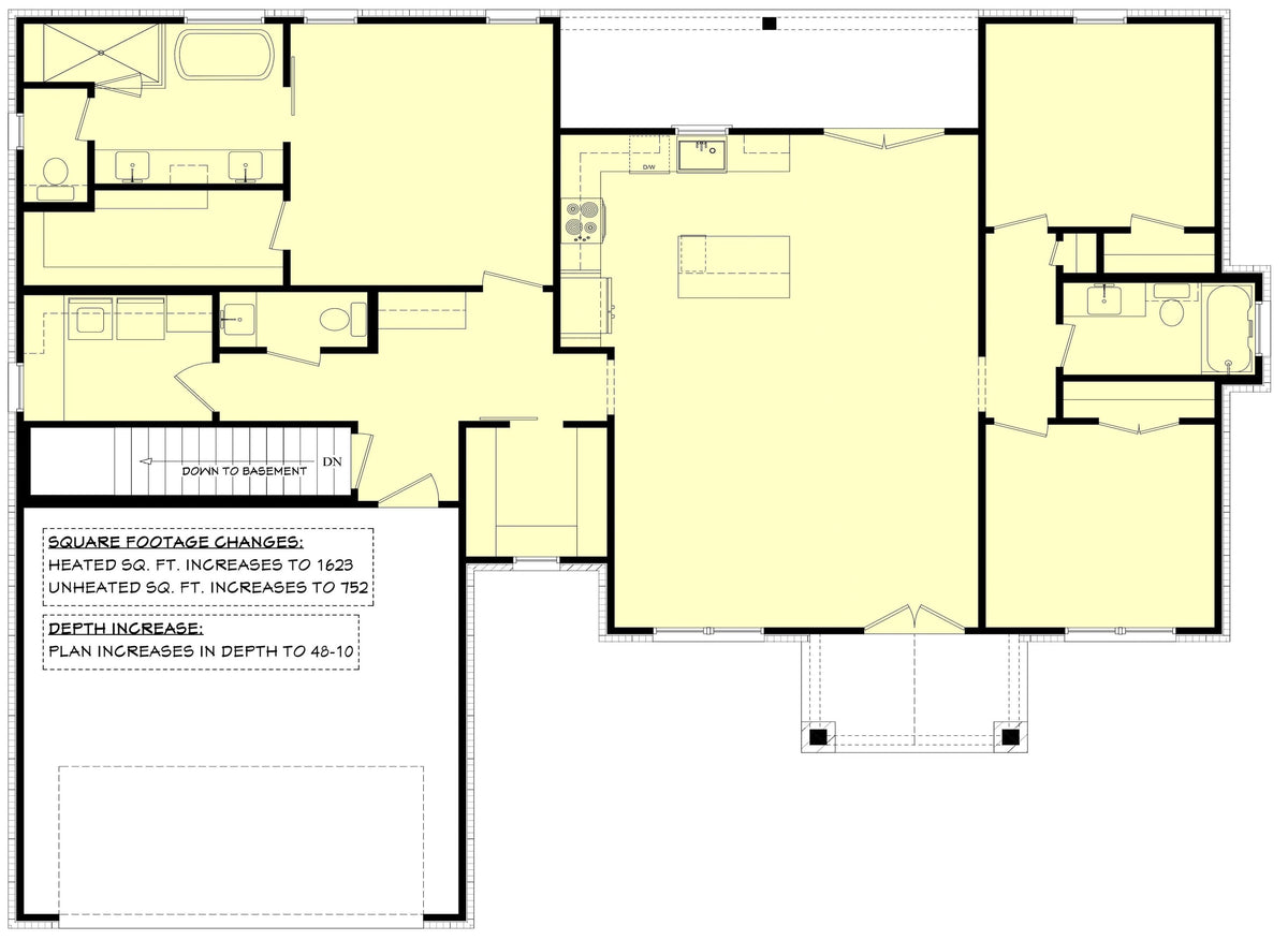 Edgemoor House Plan - Archival Designs House Plans, floor plan