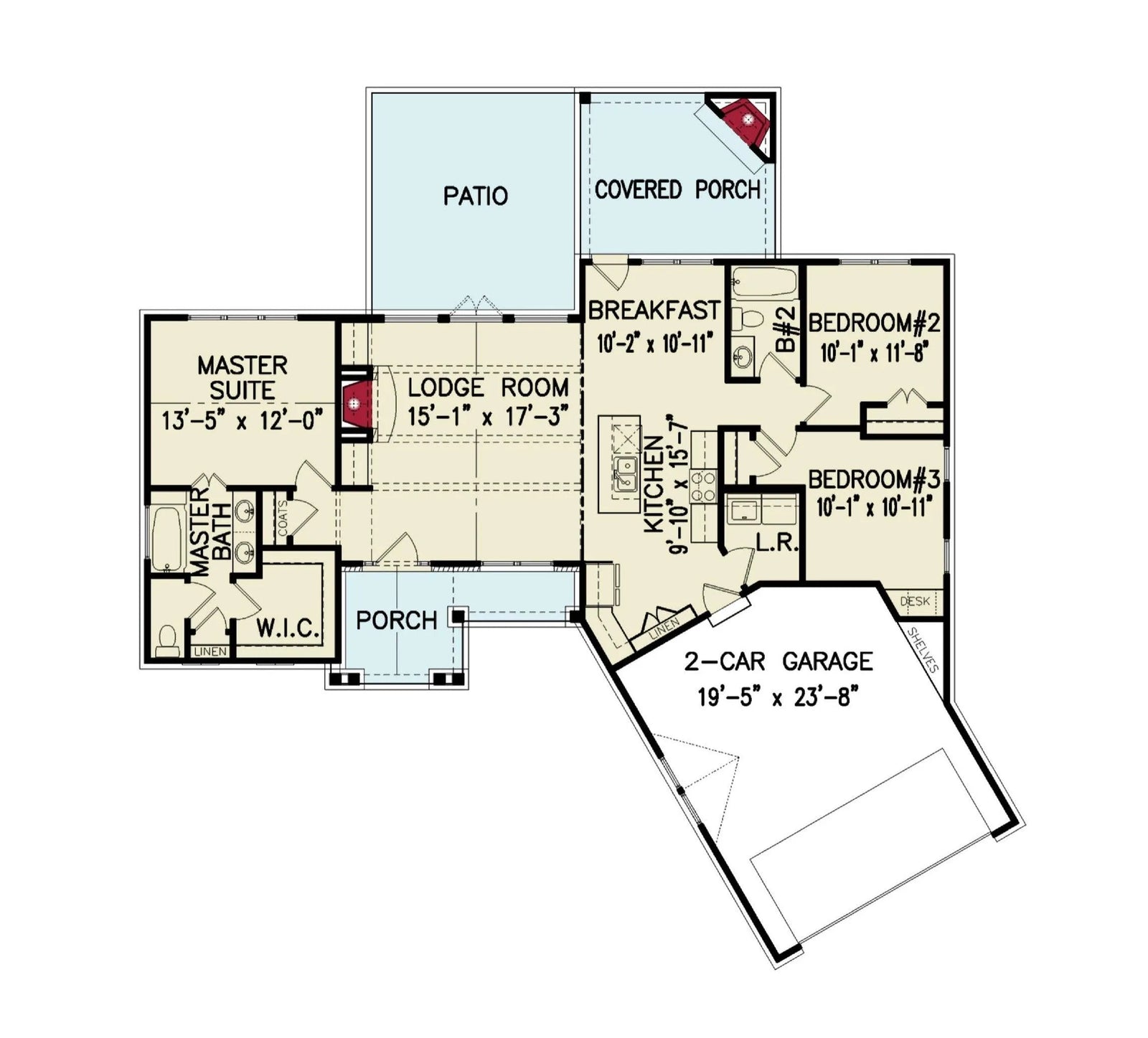 Montana Cabin - Archival Designs House Plans