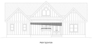 L7299-A Lakeside Retreat House Front 