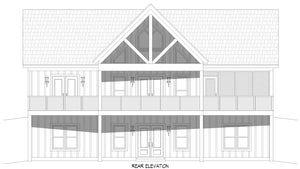 L7299-A Lakeside Retreat House Rear