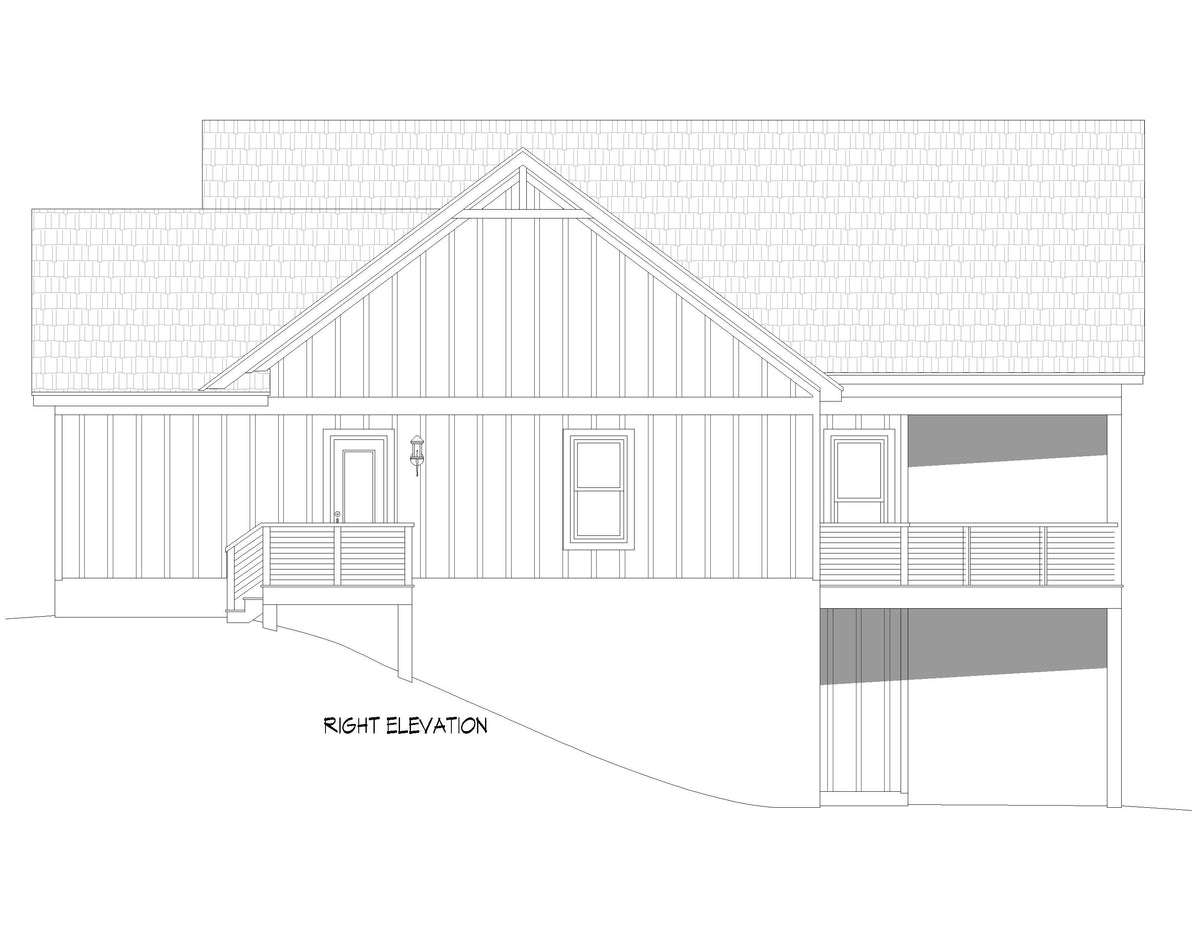 L7299-A Lakeside Retreat House Right