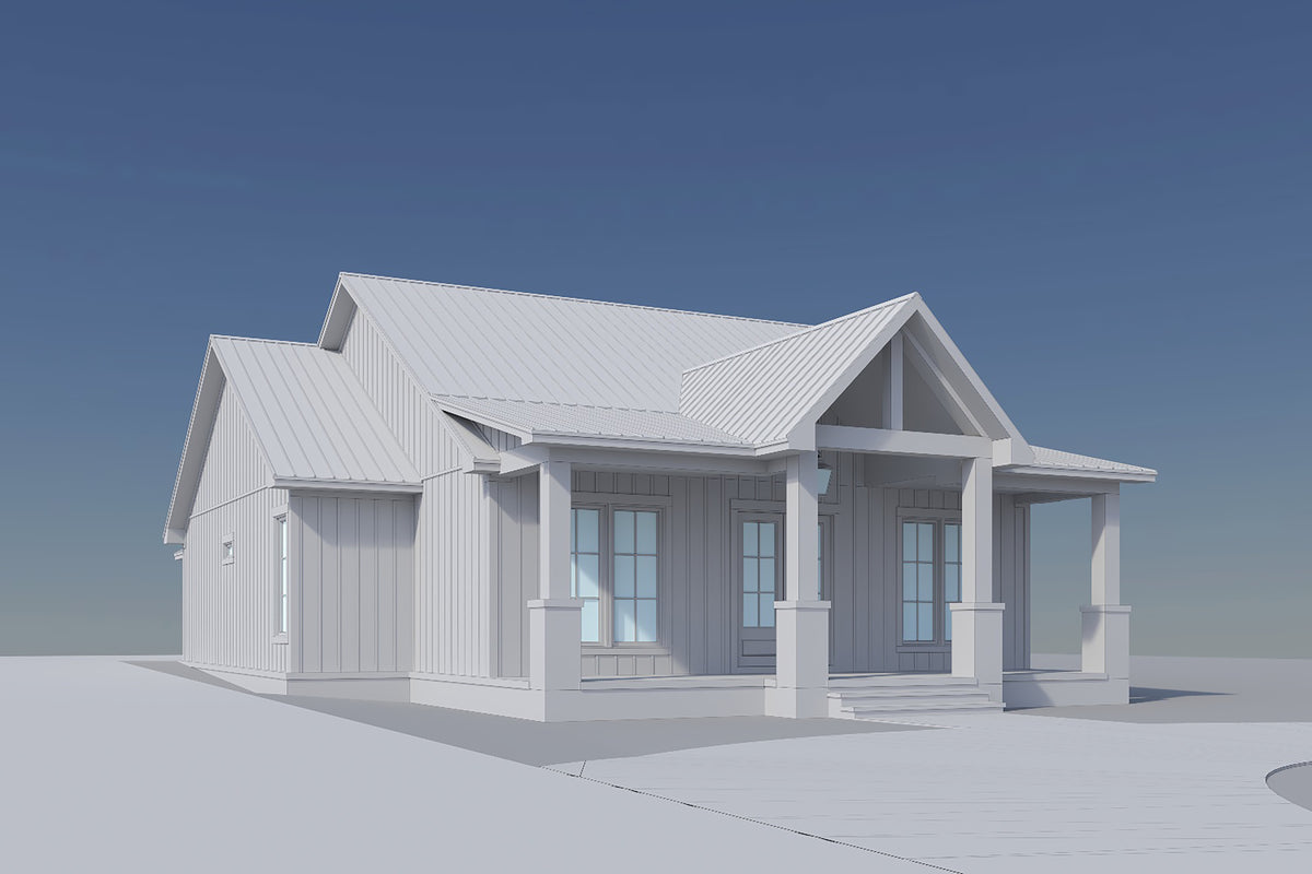 H7270-A Whitwell House Grayscale Exterior 2