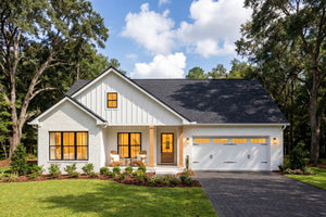 H8438-A Farmhouse House, 3 Bedrooms, 2 Bathrooms | Rowan House Plan Exterior-3
