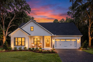 H8438-A Farmhouse House, 3 Bedrooms, 2 Bathrooms | Rowan House Plan Exterior-4