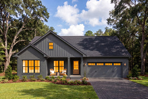H8438-A Farmhouse House, 3 Bedrooms, 2 Bathrooms | Rowan House Plan Exterior-6
