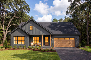 H8438-A Farmhouse House, 3 Bedrooms, 2 Bathrooms | Rowan House Plan Exterior-7