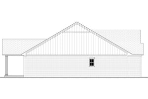 H8438-A Farmhouse House, 3 Bedrooms, 2 Bathrooms | Rowan House Plan Left CAD