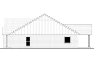 H8438-A Farmhouse House, 3 Bedrooms, 2 Bathrooms | Rowan House Plan Right CAD