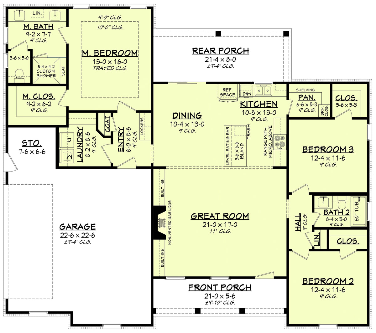 Silver Hill House Plan - Archival Designs House Plans, floor plan