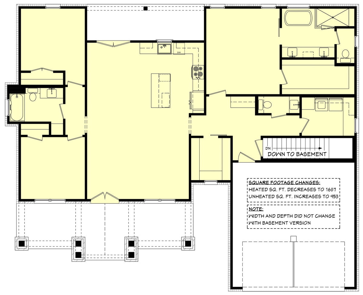 Hatley House Plan - Archival Designs House Plans, floor plan