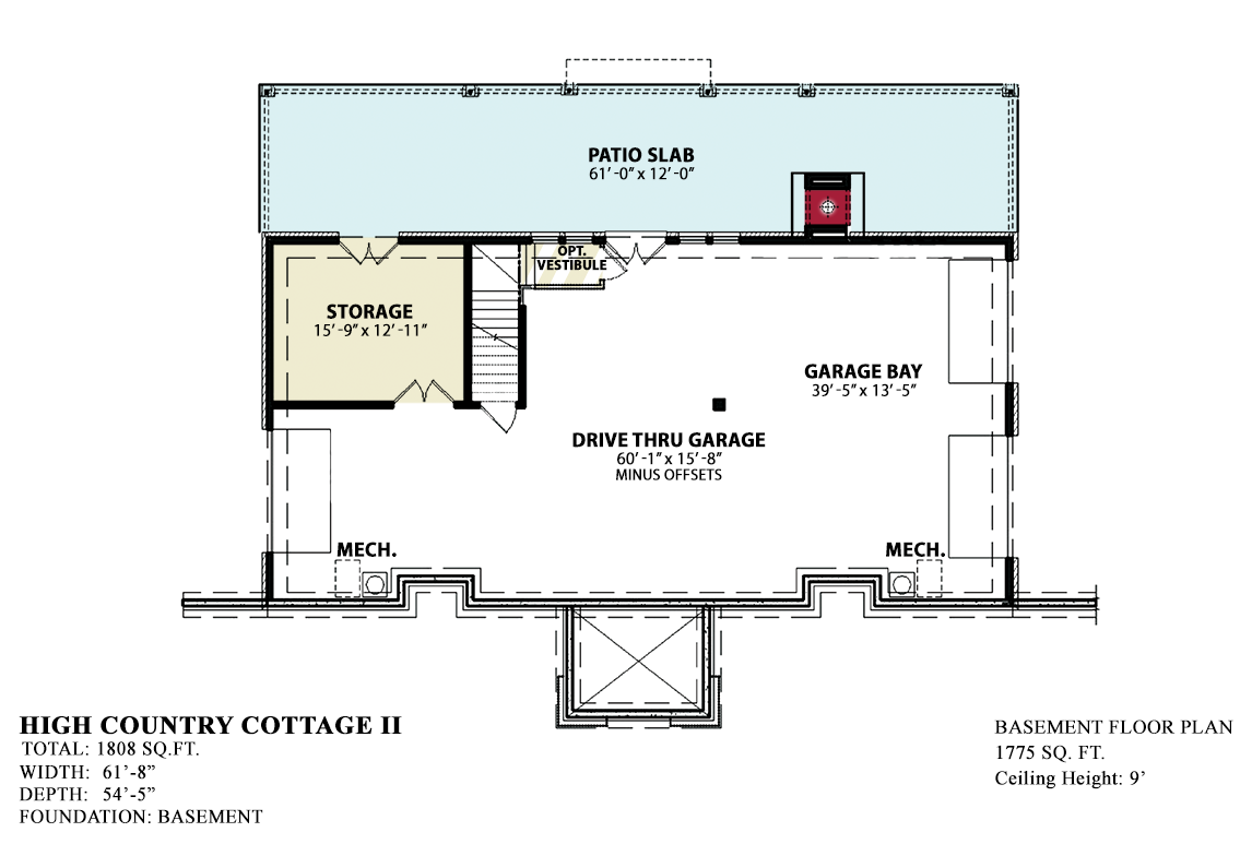 The High Country Cottage II Second Floor Plan
