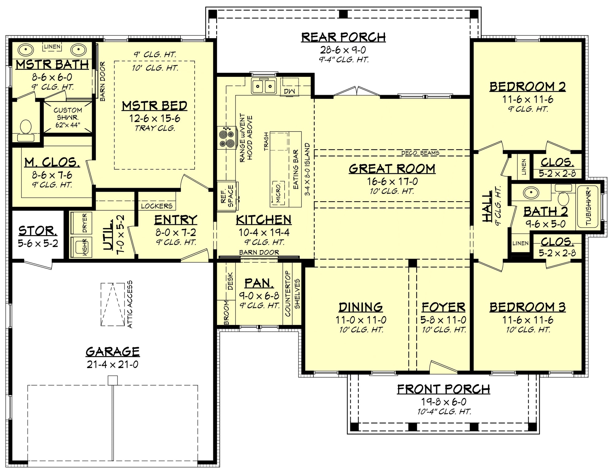 Graham House Plan - Front