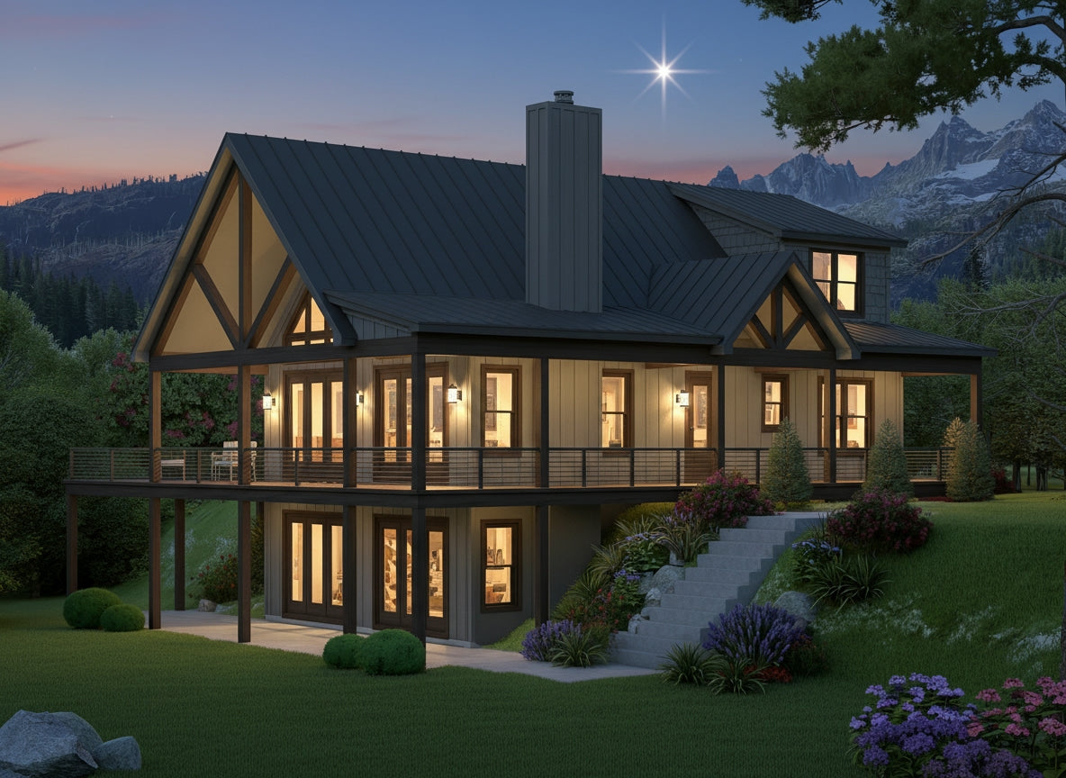 L7804-A Craftsman House, 5 Bedrooms, 3.5 Bathrooms | Arley Pine Haven 2 Exterior-2