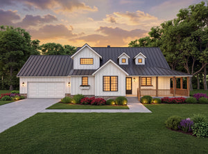 L8253-A Modern Farmhouse, 4 Bedrooms, 3.5 Bathrooms | Poplar Falls House Plan Exterior