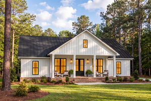 H8161-A Country Farmhouse, 4 Bedrooms, 3 Bathrooms | Everly House Plan Exterior-3