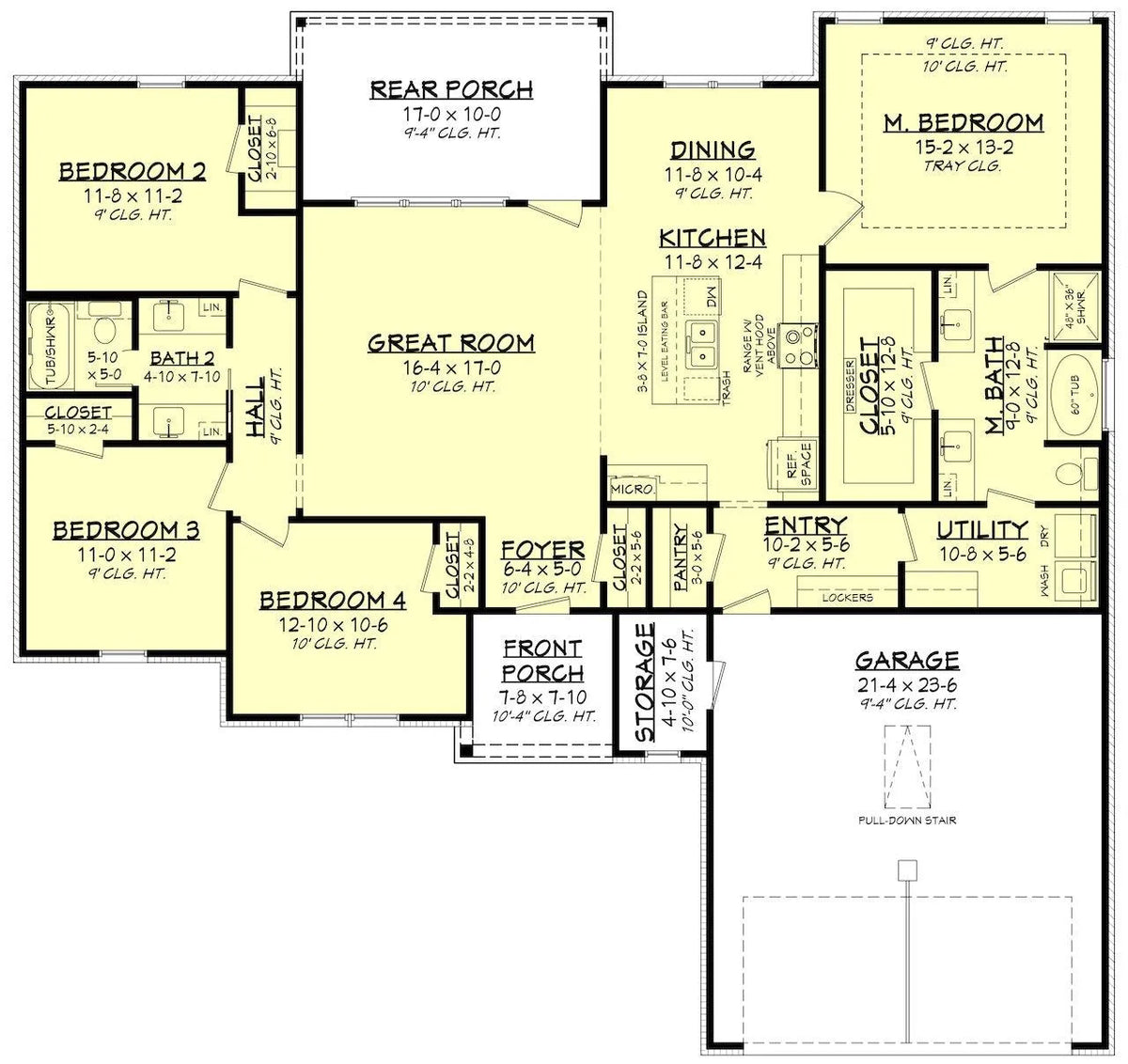 Taylor House Plan - Archival Designs House Plans, floor plan